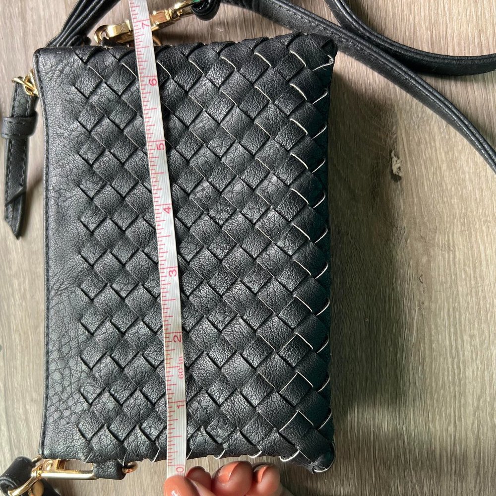 Black chevron clutch purse - Picture 9 of 10